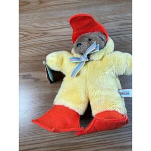Heartline Zachary the Costume Bear Duck Outfit Vintage 1987 Yellow Red NWT 8"
